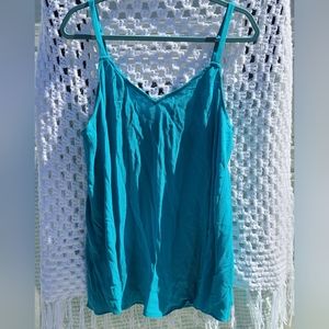 NWT Torrid Size 1 Teal Sophie Crinkle Cami Top